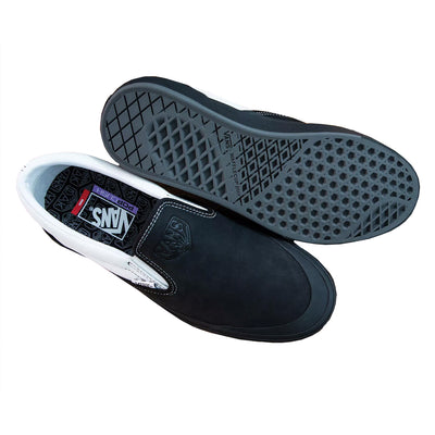 Vans Dak Slip-On BMX Shoes-Dak Black/White