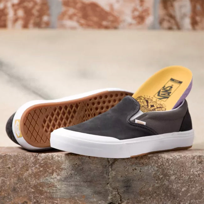 Vans Dan Lacey Slip On BMX Shoes-Asphalt/Pewter - 2