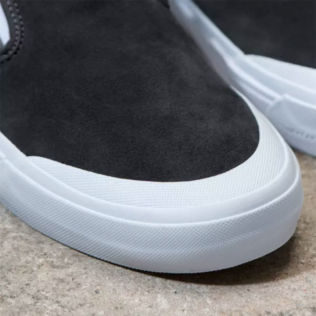 Vans Dan Lacey Slip On BMX Shoes-Asphalt/Pewter - 6