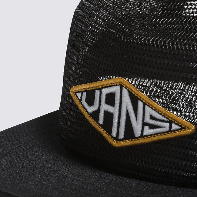Vans Diamond Mesh Snapback Hat-Black - 3