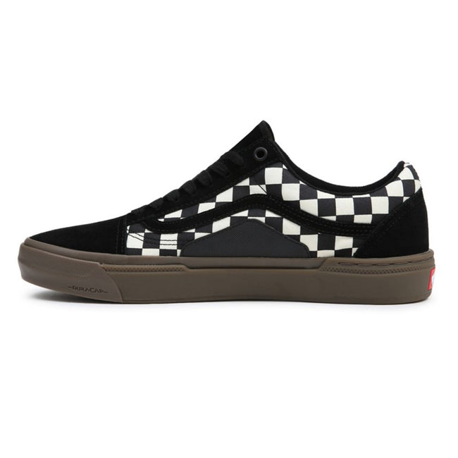 Vans Old Skool Checkerboard BMX Shoes-Black/Dark Gum - 2