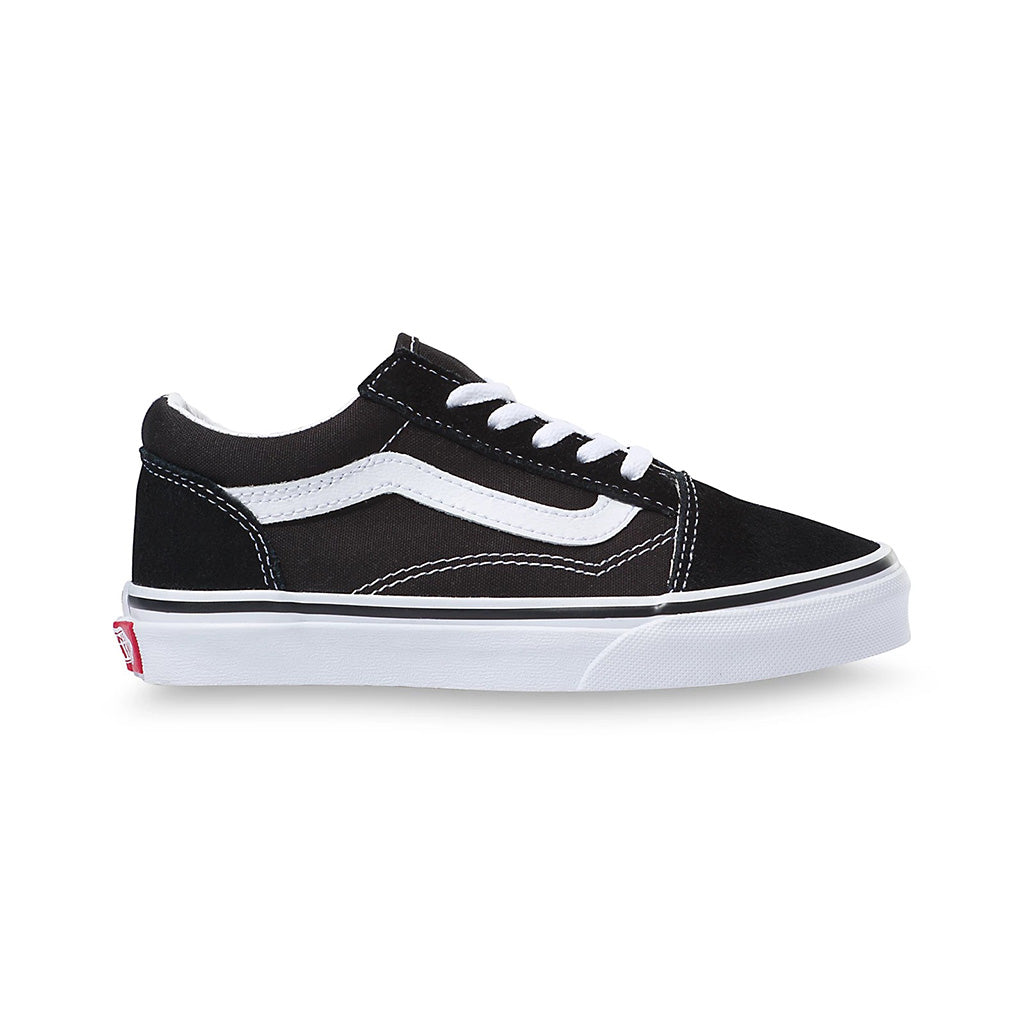 kids vans shoes black and white