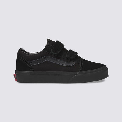Vans Old Skool V Kids Shoes-Black/Black