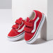 Vans Old Skool V Toddler Shoes-Racing Red/True White - 3