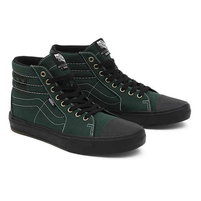 Vans Sk8-Hi 238 Dakota Roche BMX Shoes-Green/Black - 3
