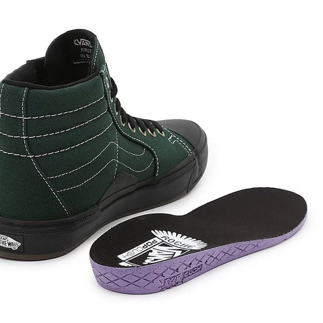 Vans Sk8-Hi 238 Dakota Roche BMX Shoes-Green/Black - 8