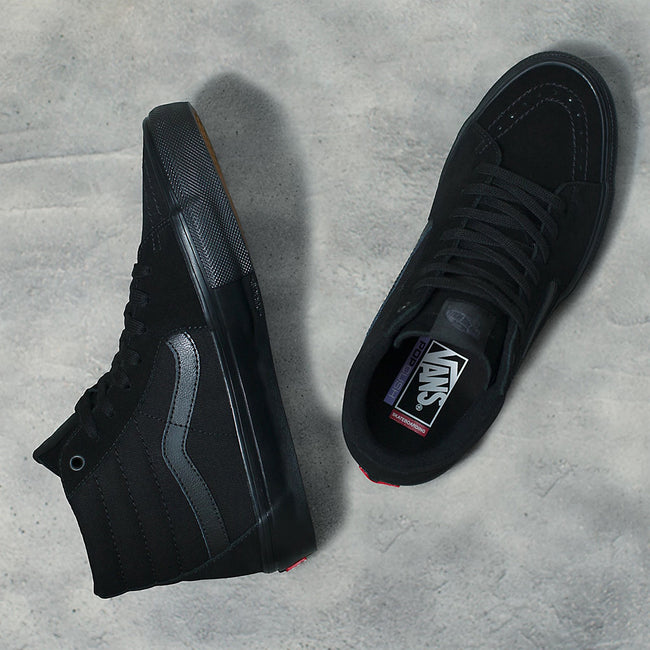 Vans Sk8-Hi Shoes-Black/Black - 3