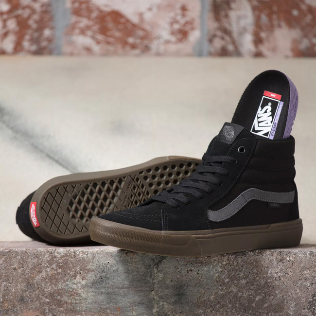 Vans Skate Sk8-Hi BMX Shoes-Black/Dark Gum - 2