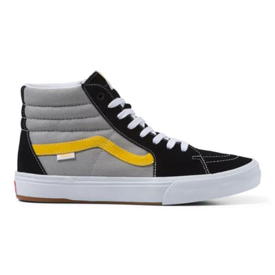 Vans Skate SK8-High BMX Shoes-Black/Gray/Gold