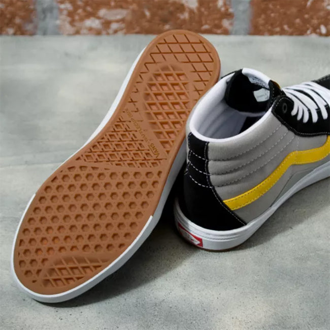 Vans Skate SK8-High BMX Shoes-Black/Gray/Gold - 4