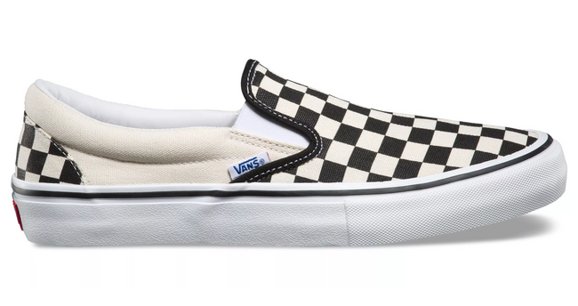 Vans Slip-On Pro Shoes-Black/White Checkerboard - 1