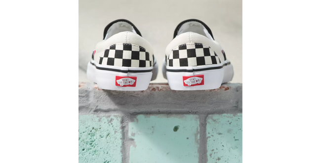 Vans Slip-On Pro Shoes-Black/White Checkerboard - 5