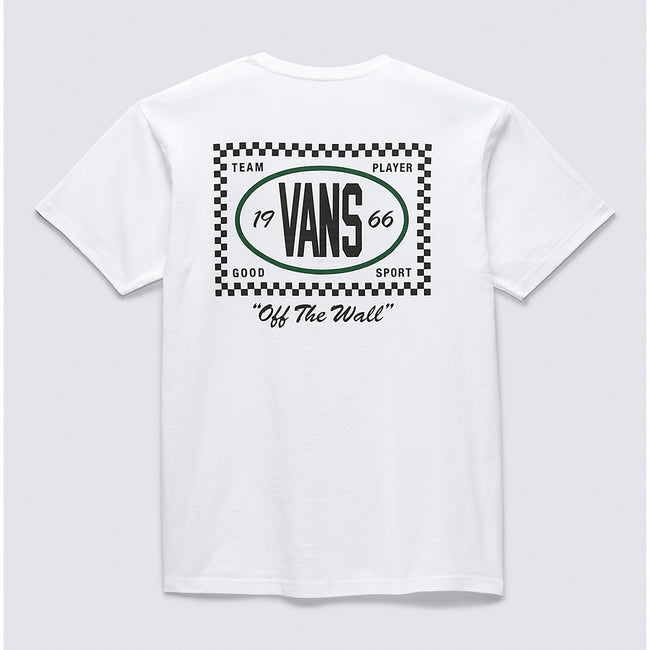 Vans Team Player Checkerboard Men&#39;s T-Shirt-White - 2
