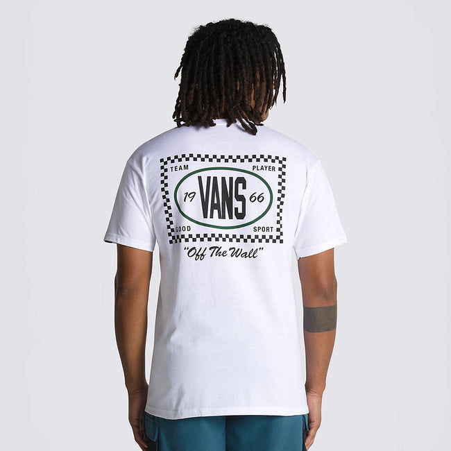 Vans Team Player Checkerboard Men&#39;s T-Shirt-White - 4