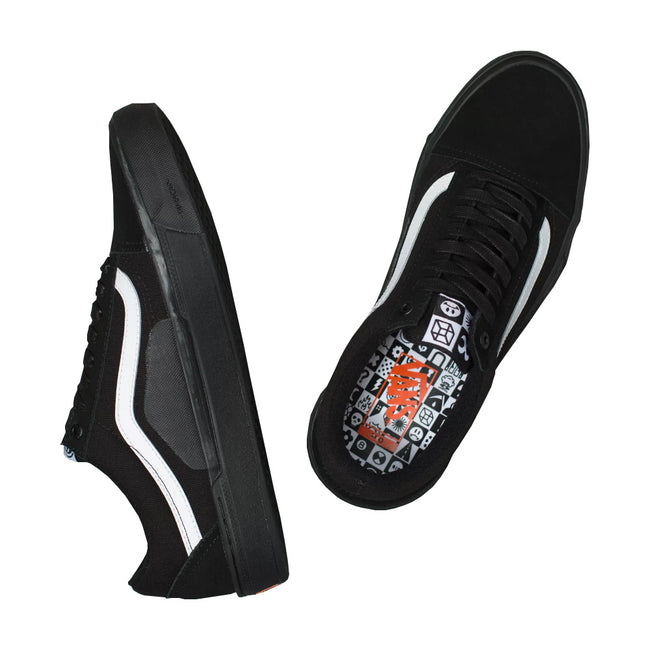 Vans x Cult Old Skool Pro BMX Shoes-Black/Black - 2