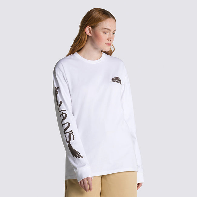 Vans x Dakota Roche Long Sleeve T-Shirt-White - 5