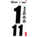 Box Two Number Sticker Set 0-9 - 1
