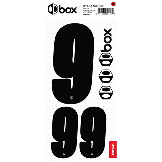 Box Two Number Sticker Set 0-9 - 10