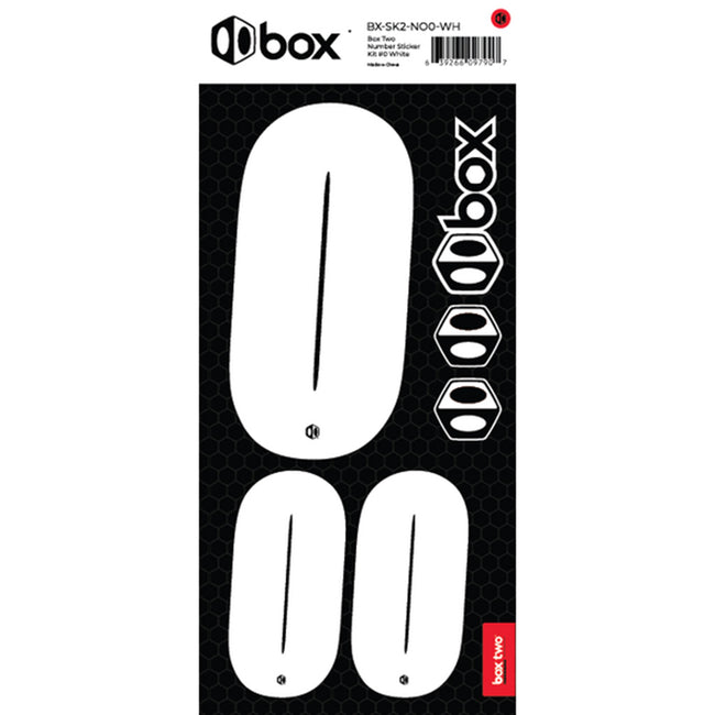 Box Two Number Sticker Set 0-9 - 12