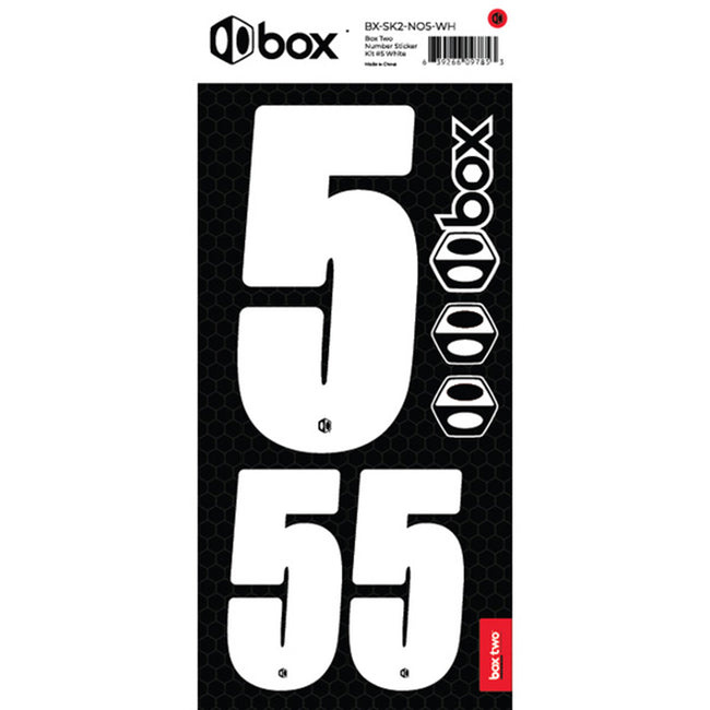 Box Two Number Sticker Set 0-9 - 16