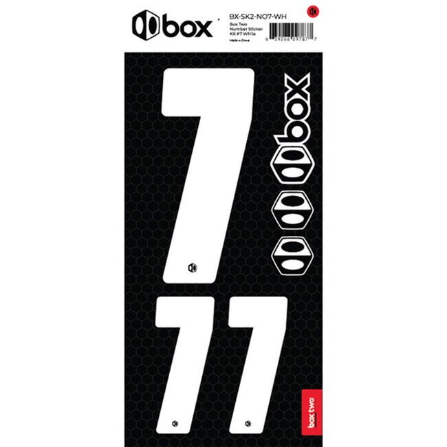 Box Two Number Sticker Set 0-9 - 18