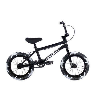 Cult Juvenile 14" BMX Freestyle Bike-Black/Grey Camo Tires