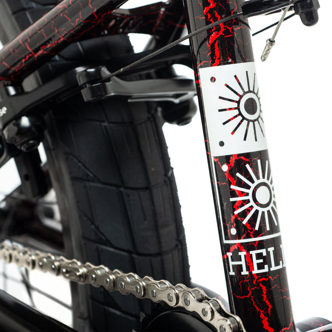 DK Helio 21&quot;TT BMX Freestyle Bike-Black Crackle - 24