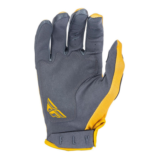 Fly Racing Kinetic K121 BMX Race Gloves-Mustard/Stone/Grey - 4