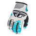 Fly Racing Kinetic K221 BMX Race Gloves-Grey/Blue - 1