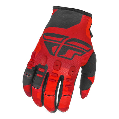 Fly Racing Kinetic K221 BMX Race Gloves-Red/Black