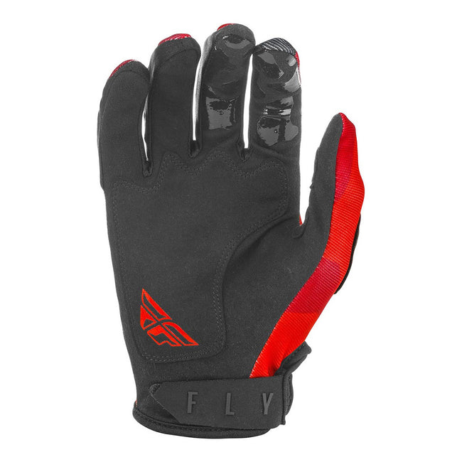 Fly Racing Kinetic K221 BMX Race Gloves-Red/Black - 2