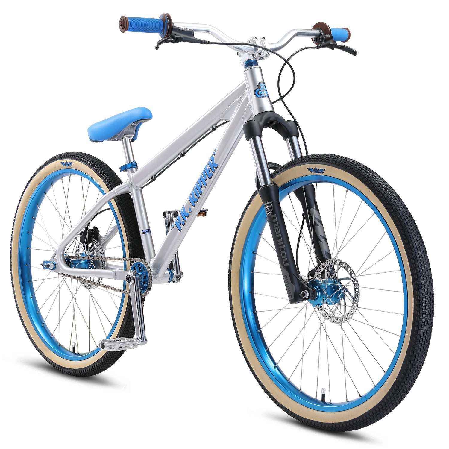 SE DJ Ripper 26-inch BMX Freestyle Bike-Ball Burnished