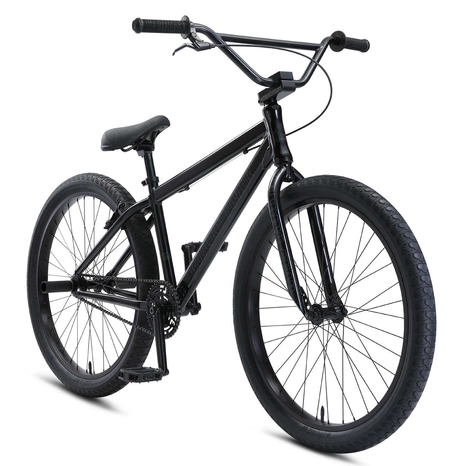 SE Bikes Blocks Flyer 26 BMX Freestyle Bike-Stealth Mode Black