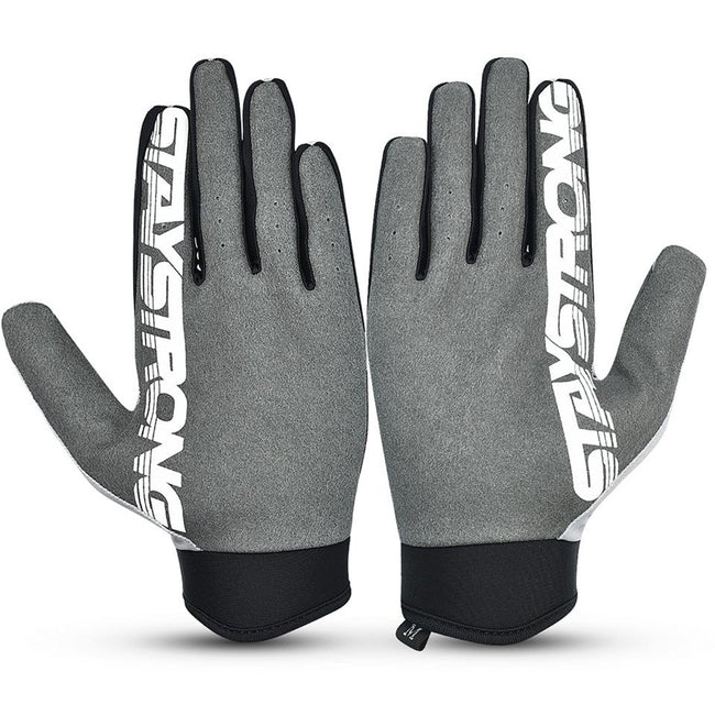 Stay Strong Staple 3 BMX Race Gloves-Grey - 2
