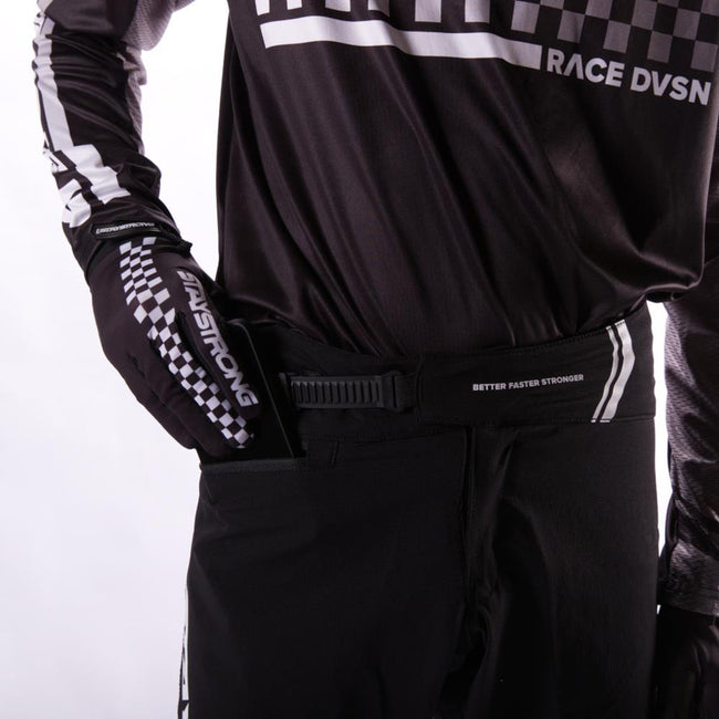 Stay Strong V2 BMX Race Pants-Black/White - 3