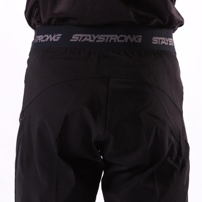 Stay Strong V2 BMX Race Pants-Black/White - 4