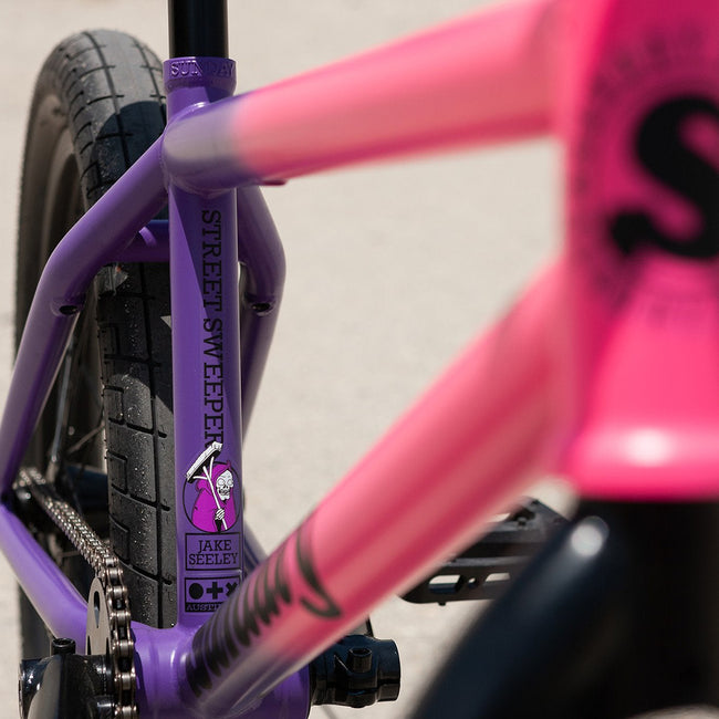 Sunday Street Sweeper LHD 20.75&quot;TT BMX Freestyle Bike-Matte Hot Pink/Grape Fade - 6