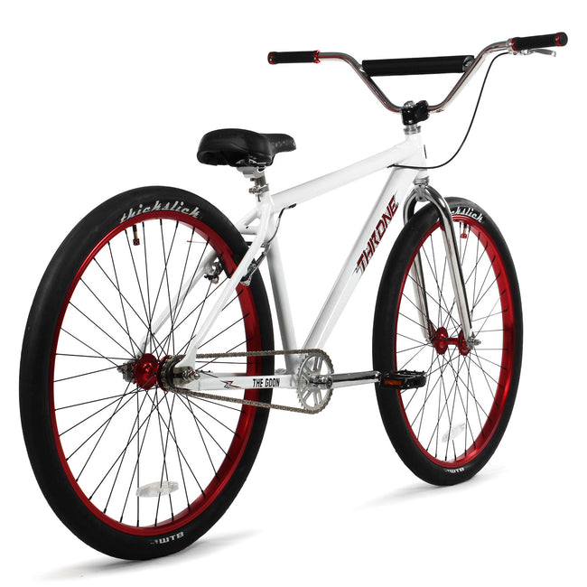 Throne Cycles The Goon 29&quot; BMX Freestyle Bike-White Crimson - 6