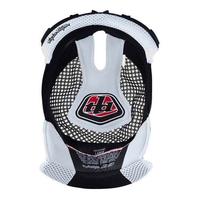 Troy Lee D3 Helmet Headliner-White - 1