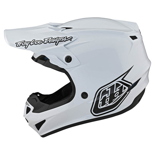 Troy Lee Designs SE4 Polyacrylite MIPS Mono BMX Race Helmet-White - 2