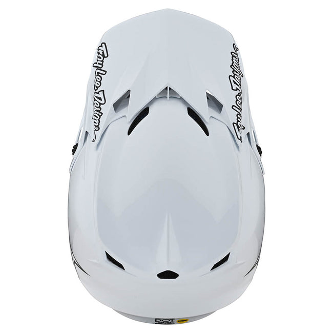 Troy Lee Designs SE4 Polyacrylite MIPS Mono BMX Race Helmet-White - 8