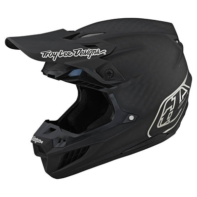 Troy Lee Designs SE5 MIPS Stealth BMX Race Helmet-Black/Chrome