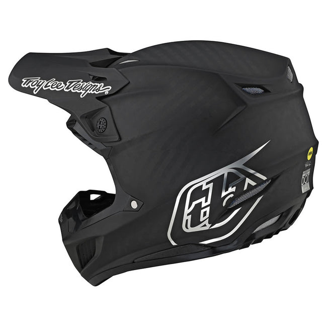 Troy Lee Designs SE5 MIPS Stealth BMX Race Helmet-Black/Chrome - 2
