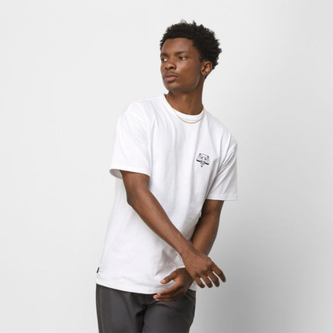Vans X Courage Adams Off The Wall Classic T-Shirt-White - 4