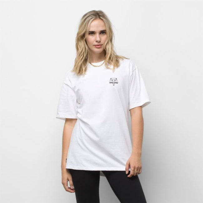 Vans X Courage Adams Off The Wall Classic T-Shirt-White - 6