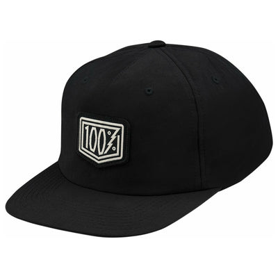 100% Pioneer Snapback Hat-OSFA-Black