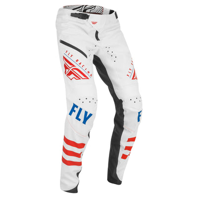 Fly Racing Kinetic BMX Race Pants-Ltd Ed. Team USA-White/Red/Blue