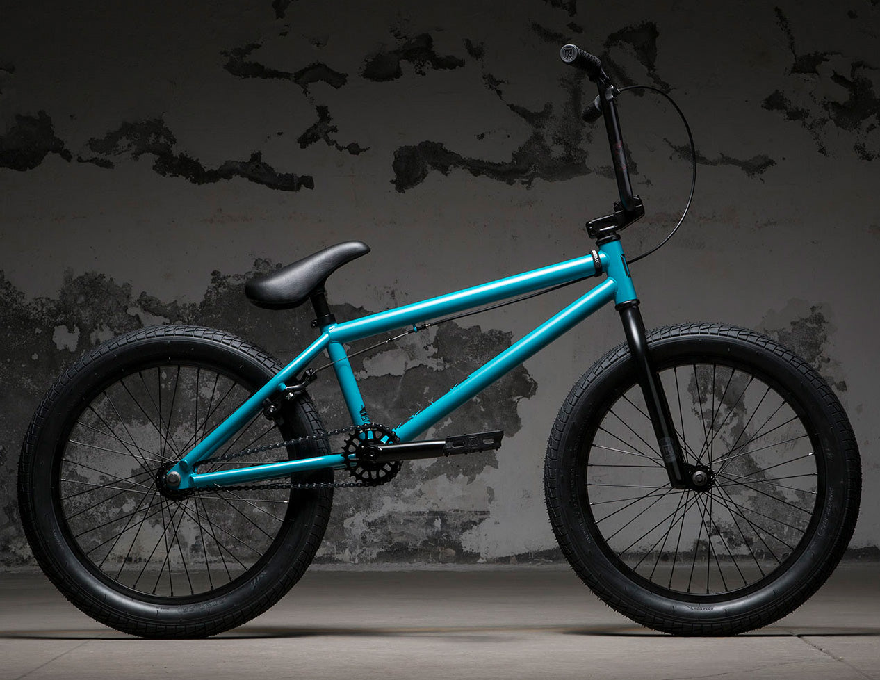 Kink 2018 Curb BMX Freestyle Bike Matte Retro Turquoise at J R