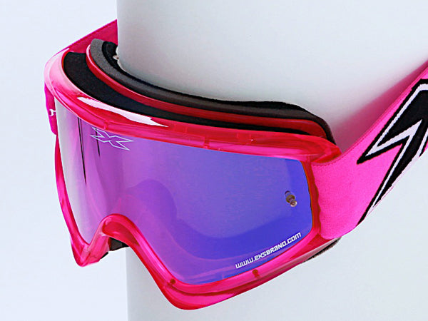 X-Brand Gox Limited Goggles-Transparent Flo Pink - 1