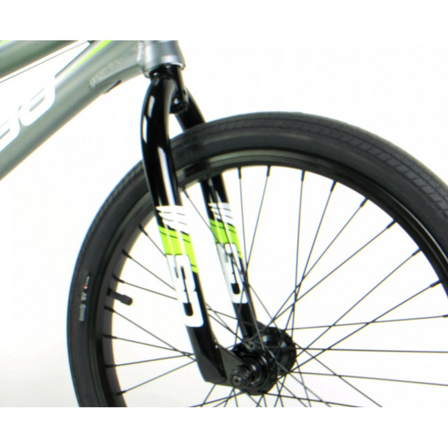 Meybo Clipper Mini BMX Race Bike-Grey-White-Lime - 7